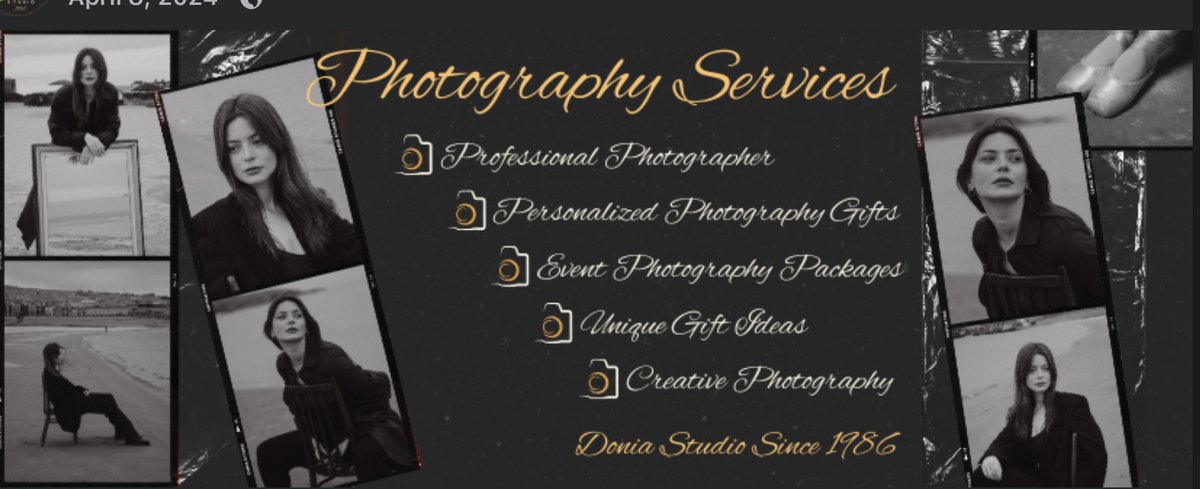 Donia Studio photography services cover